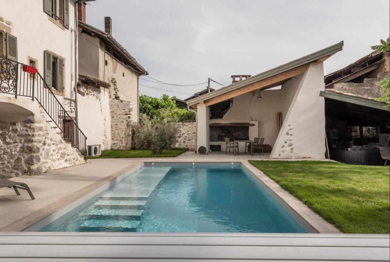 La Cabane Du 375, Piscine Clim,Jacuzzi Et Insolite Saint-Jean-de-Moirans Buitenkant foto