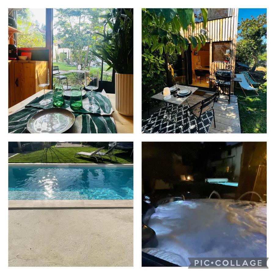 La Cabane Du 375, Piscine Clim,Jacuzzi Et Insolite Saint-Jean-de-Moirans Buitenkant foto